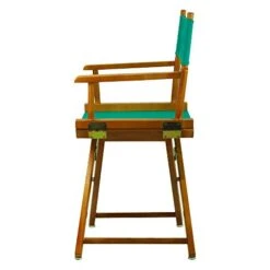 Casual Home 18" Director's Chair Honey Oak Frame With Teal Canvas -Home Table Chair Store 41HEiZapeBL