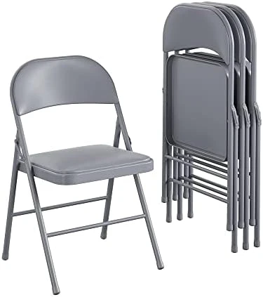 COSCO Fabric Folding Chairs, Black (4-pack) 6 COSCO Fabric Folding Chairs, Black (4-pack) - Image 4
