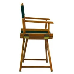 Casual Home Director's Chair ,Honey Oak Frame/Hunter Green Canvas,18" - Classic Height -Home Table Chair Store 41HVmEmasZL