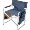 Faulkner Aluminum Director Chair With Folding Tray And Cup Holder, Blue -Home Table Chair Store 41HZ8nFsNXL