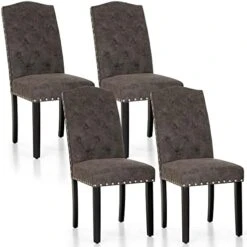 MAISON ARTS Velvet Tufted Dining Chairs Set Of 4, Upholstered Dining Room Chairs With Ring Pull Trim & Button Back Modern Dinner Chairs With Solid Wood Legs For Kitchen Dining Room (Black,4pcs) 27 MAISON ARTS Velvet Tufted Dining Chairs Set Of 4, Upholstered Dining Room Chairs With Ring Pull Trim & Button Back Modern Dinner Chairs With Solid Wood Legs For Kitchen Dining Room (Black,4pcs) -Home Table Chair Store 41HjXjOYCGL. AC