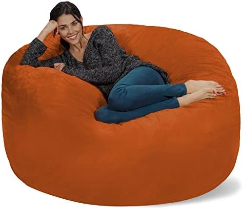 Chill Sack Bean Bag Chair: Giant 5' Memory Foam Furniture Bean Bag - Big Sofa With Soft Micro Fiber Cover - Dark Gray 17 Chill Sack Bean Bag Chair: Giant 5' Memory Foam Furniture Bean Bag - Big Sofa With Soft Micro Fiber Cover - Dark Gray - Image 15