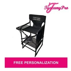 Oasis TUSCANYPRO MakeUp Artist"Big Daddy" HEAVY DUTY Tall PRO Chair-10 Years Warranty PRODUCT-A BONUS MAKE UP CASE INCLUDED WITH YOUR CHAIR!!!BIGGER,WIDER AND BETTER-350 Lb/Max Weight Cap. -Home Table Chair Store 41Ht0hJKF1L