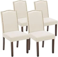OLIXIS Dining Chairs Set Of 4, Living Room Chairs, Dining Room Chairs, Upholstered Fabric Dining Chairs, Parsons Chairs With Nailhead Trim And Wood Legs, Modern Armless Kitchen Side Chair, Dark Brown 28 OLIXIS Dining Chairs Set Of 4, Living Room Chairs, Dining Room Chairs, Upholstered Fabric Dining Chairs, Parsons Chairs With Nailhead Trim And Wood Legs, Modern Armless Kitchen Side Chair, Dark Brown -Home Table Chair Store 41I4FPBBRnL. AC