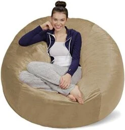 Sofa Sack - Plush Ultra Soft Bean Bags Chairs For Kids, Teens, Adults - Memory Foam Beanless Bag Chair With Microsuede Cover - Foam Filled Furniture For Dorm Room - Charcoal 5' (AMZBB-5SK-CS03) 31 Sofa Sack - Plush Ultra Soft Bean Bags Chairs For Kids, Teens, Adults - Memory Foam Beanless Bag Chair With Microsuede Cover - Foam Filled Furniture For Dorm Room - Charcoal 5' (AMZBB-5SK-CS03) -Home Table Chair Store 41I5wUyD8lL. AC