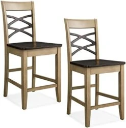 Leick Home 10184-GSMH Wood Double Cross Back Dining Chair, Set Of 2, Graystone With Moss Heather Seat 17 Leick Home 10184-GSMH Wood Double Cross Back Dining Chair, Set Of 2, Graystone With Moss Heather Seat -Home Table Chair Store 41KYbx 0ftL. AC