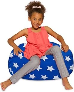 Posh Beanbags Bean Bag Chair, X-Large Machine Washable - Canvas Unicorn And Rainbows On Purple -Home Table Chair Store 41LbMzlHRS. AC