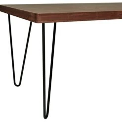 Amazon Brand – Rivet Industrial Mid-Century Modern Hairpin Dining Table, 70.9"L, Walnut And Black -Home Table Chair Store 41Lf1qOAbBL
