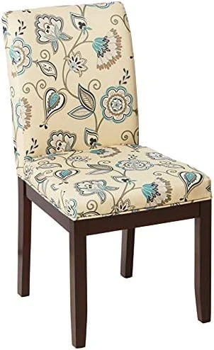 OSP Home Furnishings Dakota Upholstered Parsons Chair With Espresso Finish Wood Legs, Avignon Sky 9 OSP Home Furnishings Dakota Upholstered Parsons Chair With Espresso Finish Wood Legs, Avignon Sky - Image 7