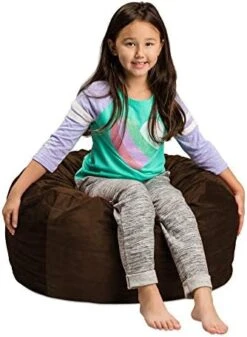 Sofa Sack - Plush, Ultra Soft Kids Bean Bag Chair - Memory Foam Bean Bag Chair With Microsuede Cover - Stuffed Foam Filled Furniture And Accessories For Kids Room - 2' Royal Blue -Home Table Chair Store 41MyvrdIxdL. AC