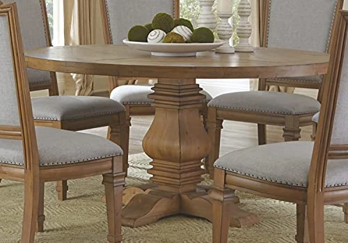Donny Osmond Home Coaster Furniture Florence Round Pedestal Dining Table Rustic 180200 4 Donny Osmond Home Coaster Furniture Florence Round Pedestal Dining Table Rustic 180200 - Image 2
