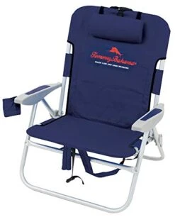 Tommy Bahama Big Boy 4-Position Folding 13" High Seat Backpack Beach Or Camping Chair, Aluminum, Navy 13 Tommy Bahama Big Boy 4-Position Folding 13" High Seat Backpack Beach Or Camping Chair, Aluminum, Navy -Home Table Chair Store 41NEnYxvH6L
