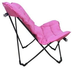 Zenithen Limited Pink Butterfly Folding Chair ? Great For Dorms, Bedrooms And Rec-Rooms -Home Table Chair Store 41NZIKWriZL