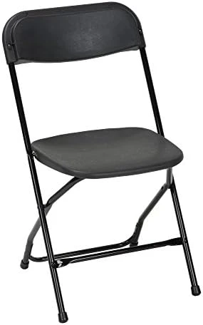 ZOWN Commercial 300 Lb. Use Rate Heavy Duty, Injection Mold Banquet Folding Chair With Comfortable Contoured Back, Black, 8 Pack 8 ZOWN Commercial 300 Lb. Use Rate Heavy Duty, Injection Mold Banquet Folding Chair With Comfortable Contoured Back, Black, 8 Pack - Image 6