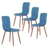 Dining Chairs Set Of 4 Dining Room Chairs Kitchen Chairs With Fabric Cushion Seat Back Outdoor Farmhouse Modern Upholstered Chair With Metal Legs, Create A Sweet And Cozy Eating Time With Family, Blue 1 Dining Chairs Set Of 4 Dining Room Chairs Kitchen Chairs With Fabric Cushion Seat Back Outdoor Farmhouse Modern Upholstered Chair With Metal Legs, Create A Sweet And Cozy Eating Time With Family, Blue -Home Table Chair Store 41NgGUlX4rL