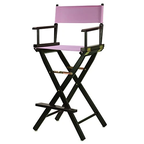 Casual Home 230-02/021-22 Director Chair 30" - Bar Height BlackFrame/Pink Canvas 3 Casual Home 230-02/021-22 Director Chair 30" - Bar Height BlackFrame/Pink Canvas