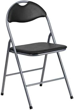 Flash Furniture 4 Pack HERCULES Series Black Vinyl Metal Folding Chair With Carrying Handle 18 Flash Furniture 4 Pack HERCULES Series Black Vinyl Metal Folding Chair With Carrying Handle -Home Table Chair Store 41NkIHlf8wL. AC