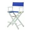 Casual Home 24" Director's Chair White Frame With Royal Blue Canvas, Counter Height -Home Table Chair Store 41Nzz5FyDtL