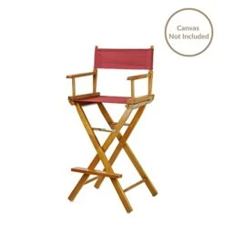 Casual Home 30-Inch Solid Wood Director Chair, Honey Oak Frame -Home Table Chair Store 41O1Tii1uzL