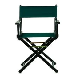 Casual Home 18" Director's Chair Black Frame With Hunter Green Canvas -Home Table Chair Store 41OQFyDJZwL