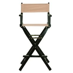 Casual Home 30" Director's Chair Black Frame-with Tan Canvas, Bar Height -Home Table Chair Store 41OYT4sBX5L