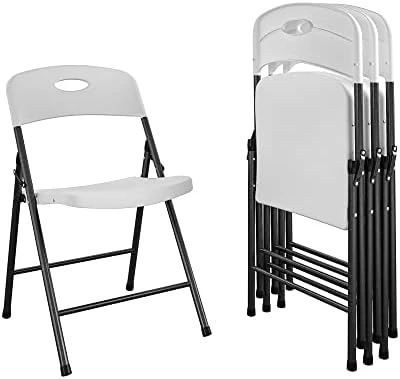 CoscoProducts COSCO Solid Resin Folding Chair, Gray, Pack Of 4 12 CoscoProducts COSCO Solid Resin Folding Chair, Gray, Pack Of 4 - Image 10