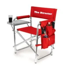 Personalized Embroidered Sports Director Chair With Side Table And Pocket