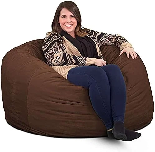 ULTIMATE SACK 4000 (4 Ft.) Bean Bag Chair Cover In Multiple Colors: Cover ONLY. (4000, Electric Blue Suede) 9 ULTIMATE SACK 4000 (4 Ft.) Bean Bag Chair Cover In Multiple Colors: Cover ONLY. (4000, Electric Blue Suede) - Image 7