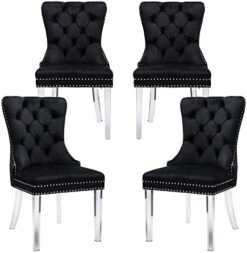 Civama Dining Chairs Set Of 6, Velvet Nikki Collection Dining Room Chair Upholstered Modern Luxury Tufted With Nailhead Trim Back Pull Ring Solid Wooden Legs, Beige 24 Civama Dining Chairs Set Of 6, Velvet Nikki Collection Dining Room Chair Upholstered Modern Luxury Tufted With Nailhead Trim Back Pull Ring Solid Wooden Legs, Beige -Home Table Chair Store 41PFCN1gbpL. AC