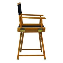 Casual Home 18" Director's Chair Honey Oak Frame With Navy Canvas -Home Table Chair Store 41PPFVXFwxL