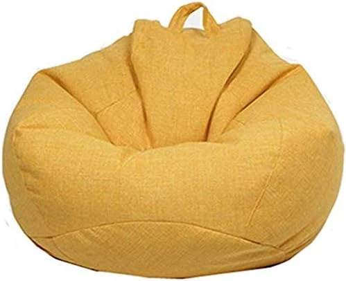 WAQIA Stuffed Animal Storage Bean Bag Chair Cover (No Filler) - Stuffable Zipper Beanbag Cover-Cotton Linen Memory Foam Beanbag Replacement Cover For Adults And Kids Without Filling 13 WAQIA Stuffed Animal Storage Bean Bag Chair Cover (No Filler) - Stuffable Zipper Beanbag Cover-Cotton Linen Memory Foam Beanbag Replacement Cover For Adults And Kids Without Filling - Image 11