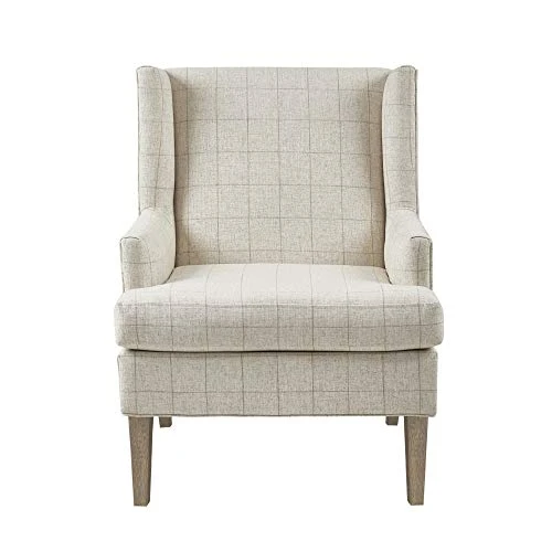 MARTHA STEWART Decker Accent Chairs-Solid Wood, Wingback, Deep Seating Armchair Living Room Furniture Modern Contemporary Style Sofa Decor-Bedroom Lounge, See Below, Beige 3 MARTHA STEWART Decker Accent Chairs-Solid Wood, Wingback, Deep Seating Armchair Living Room Furniture Modern Contemporary Style Sofa Decor-Bedroom Lounge, See Below, Beige