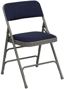 Flash Furniture 2 Pack HERCULES Series Curved Triple Braced & Double Hinged Navy Fabric Metal Folding Chair 29 Flash Furniture 2 Pack HERCULES Series Curved Triple Braced & Double Hinged Navy Fabric Metal Folding Chair -Home Table Chair Store 41PeJQRX8sL. AC
