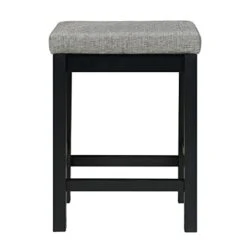 Lexicon Oreille 4-Piece Counter Height Dining Set, Black