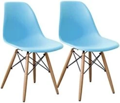 Buschman Mid Century Modern Dining Room Chairs, White, Set Of 4 -Home Table Chair Store 41QtK5QlXgL. AC