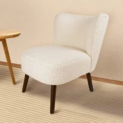 Artos Modern Velvet Upholstered Dining Chair With Metal Legs For Home Kitchen Bedroom Living Room (White) -Home Table Chair Store 41Qz0g7DKWL