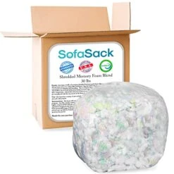 Sofa Sack Shredded Foam Refill: Memory Foam Filling Refill For Bean Bags, Dog Beds And Pillows, 30lbs, Multi-Color 15 Sofa Sack Shredded Foam Refill: Memory Foam Filling Refill For Bean Bags, Dog Beds And Pillows, 30lbs, Multi-Color -Home Table Chair Store 41R0udgP2xL