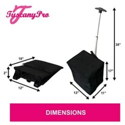 Oasis TUSCANYPRO MakeUp Artist"Big Daddy" HEAVY DUTY Tall PRO Chair-10 Years Warranty PRODUCT-A BONUS MAKE UP CASE INCLUDED WITH YOUR CHAIR!!!BIGGER,WIDER AND BETTER-350 Lb/Max Weight Cap. -Home Table Chair Store 41RFL8lICQL