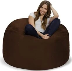 Chill Sack Bean Bag Chair: Giant 4' Memory Foam Furniture Bean Bag - Big Sofa With Soft Micro Fiber Cover - Charcoal 31 Chill Sack Bean Bag Chair: Giant 4' Memory Foam Furniture Bean Bag - Big Sofa With Soft Micro Fiber Cover - Charcoal -Home Table Chair Store 41RM7IuXzeL. AC