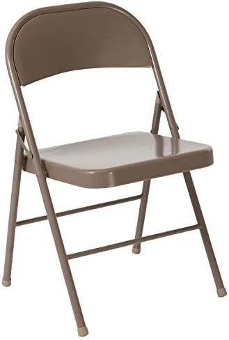 Flash Furniture HERCULES Series Double Braced Beige Metal Folding Chair 8 Flash Furniture HERCULES Series Double Braced Beige Metal Folding Chair - Image 6