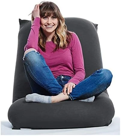 Yogibo Short Bean Bag Chair For Teens, Adults, Plush, Soft Lounge Beanbag For Gaming, Reading, And Relaxing, Removable, Washable Outer Cover, Light Gray 9 Yogibo Short Bean Bag Chair For Teens, Adults, Plush, Soft Lounge Beanbag For Gaming, Reading, And Relaxing, Removable, Washable Outer Cover, Light Gray - Image 7