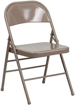 Flash Furniture 2 Pack HERCULES Series Triple Braced & Double Hinged Red Metal Folding Chair -Home Table Chair Store 41S1Q8QnSTL. AC