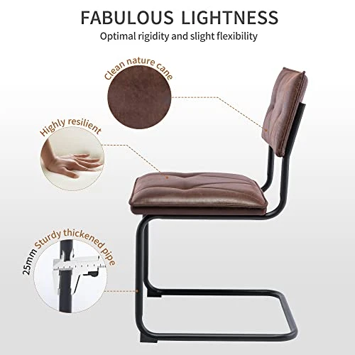 BV Dining Chair Set Of 2, Vintage Suede Mid Century Dining Chair, Suede Fabric Chairs With Metal Chrome Legs For Kitchen, Dining Room, Living Room 7 BV Dining Chair Set Of 2, Vintage Suede Mid Century Dining Chair, Suede Fabric Chairs With Metal Chrome Legs For Kitchen, Dining Room, Living Room - Image 5