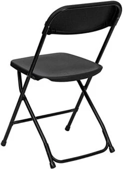 AJP Distributors 10 Pack 650 Lb. Capacity Premium Plastic Folding Chairs Wedding Party Outdoor Indoor Office Meeting House Dinner Diner Black -Home Table Chair Store 41SHYRrdGAL