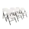Amazon Basics Folding Plastic Chair With 350-Pound Capacity - 6-Pack, White -Home Table Chair Store 41T7rQcpFJL