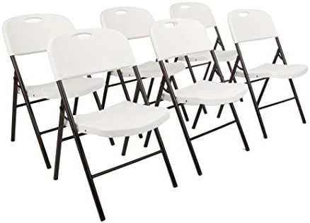 Amazon Basics Folding Plastic Chair With 350-Pound Capacity - 6-Pack, White 11 Amazon Basics Folding Plastic Chair With 350-Pound Capacity - 6-Pack, White - Image 9