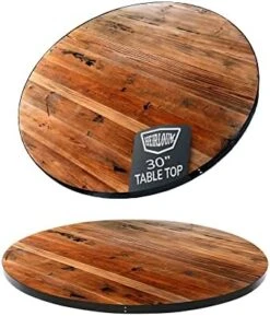 HEIRLOUM Reclaimed Wood Table Top - Rustic Recycled Solid Wooden Piece Perfect For Kitchens, Dining And Coffee Table Tops (Reclaimed Wood Table Top - Economy, 24" X 30") -Home Table Chair Store 41TOx RwXL. AC