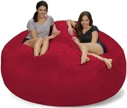 Chill Sack Bean Bags Large Bean Bag, 7-Feet, Charcoal Micro Suede -Home Table Chair Store 41Tc5O7hUYL. AC