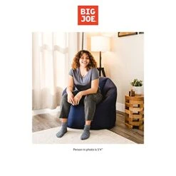 Big Joe Milano Bean Bag Chair, Navy Smartmax, 2.5ft 8 Big Joe Milano Bean Bag Chair, Navy Smartmax, 2.5ft -Home Table Chair Store 41U4Lks5YsS