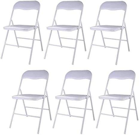 LAZYMOON 6-Pack Plastic Folding Chairs Wedding Banquet Seat Premium Party Event Chair Black 10 LAZYMOON 6-Pack Plastic Folding Chairs Wedding Banquet Seat Premium Party Event Chair Black - Image 8